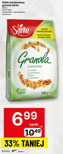 Delikatesy Centrum Płatki śniadaniowe granola Sante oferta