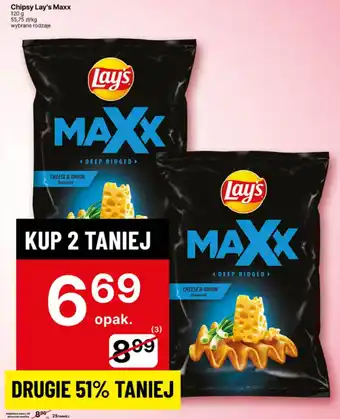 Delikatesy Centrum Chipys Lay's Maxx oferta