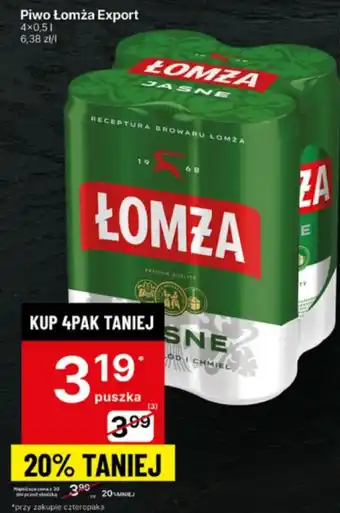 Delikatesy Centrum Piwo Łomża Export oferta