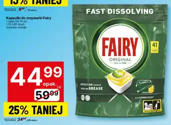 Delikatesy Centrum Kapsułki do zmywarki Fairy oferta