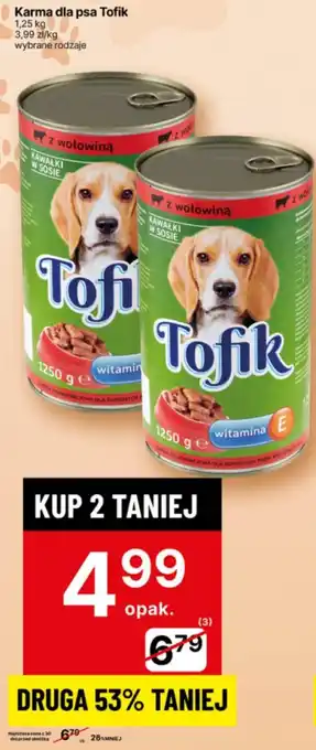 Delikatesy Centrum Karma dla psa Tofik oferta