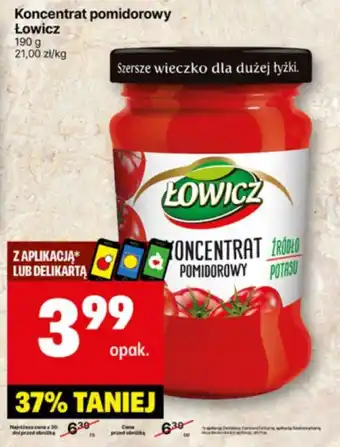 Delikatesy Centrum Koncentrat pomidorowy Łowicz oferta