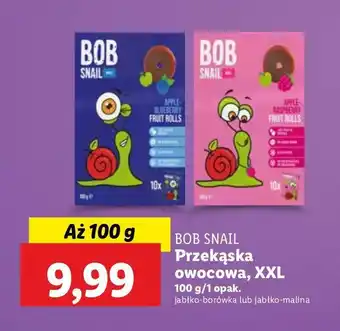 Lidl Przekąska jabłkowo-malinowa Bob snail oferta