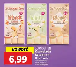 Lidl Czekolada blonde pure Schogetten oferta