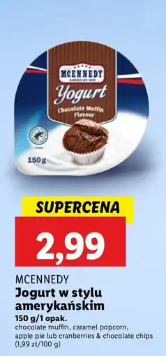 Lidl Jogurt amerykański czekoladowo muffinoy Mcennedy oferta