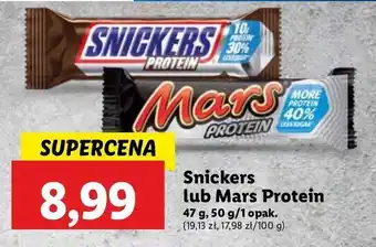 Lidl Baton SNICKERS PROTEIN oferta