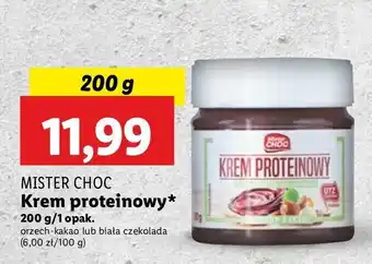 Lidl Krem proteinowy orzechowy Mister choc oferta