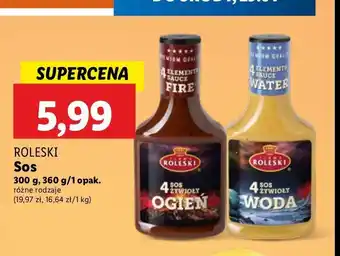 Lidl Sos 4 żywioły ogień Roleski street food oferta