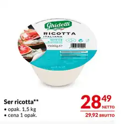 Makro Ser ricotta oferta