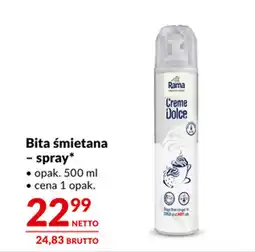 Makro Bita śmietana - spray oferta