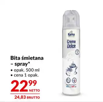 Makro Bita śmietana - spray oferta