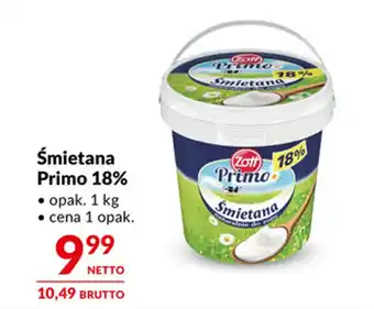 Makro Śmietana Primo 18% oferta