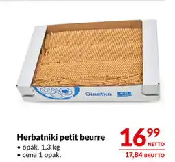 Makro Herbatniki petit beurre oferta