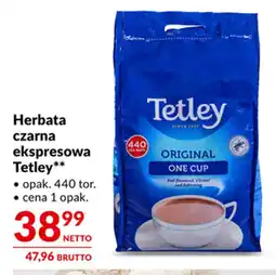 Makro Herbata czarna ekspresowa Tetley oferta