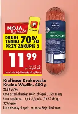 Biedronka Kiełbasa Kraina Wędlin oferta