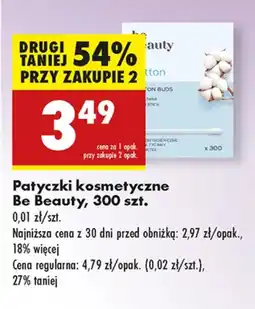 Biedronka Patyczki kosmetyczne Be Beauty oferta