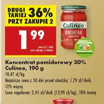 Biedronka Koncentrat pomidorowy Culineo oferta