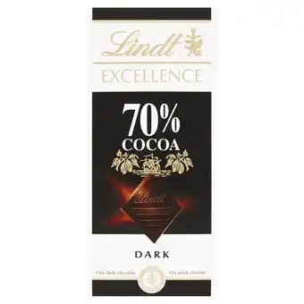 Biedronka Lindt Excellence 70 % Cocoa Czekolada gorzka 100 g oferta