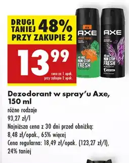 Biedronka Dezodorant Axe oferta