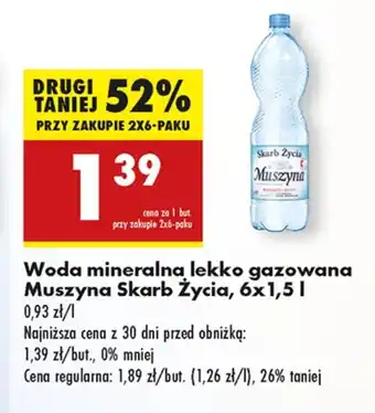 Biedronka Woda mineralna Muszyna oferta