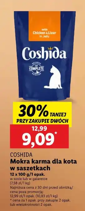 Lidl Mokra karma dla kota Coshida oferta