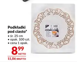 Makro Podkładki pod ciasto oferta