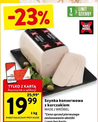 Intermarche Szynka konserwowa z kurczaka Madej & Wróbel oferta