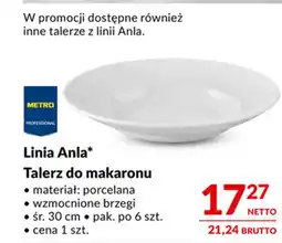 Makro Linia Anla Talerz do makaronu oferta