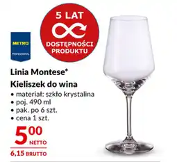 Makro Linia Montese Kieliszek do wina oferta