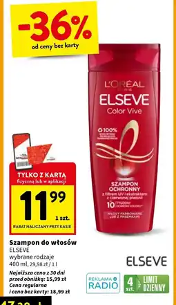 Intermarche Szampon do włosów ochronny L'oreal Elseve Color-Vive oferta