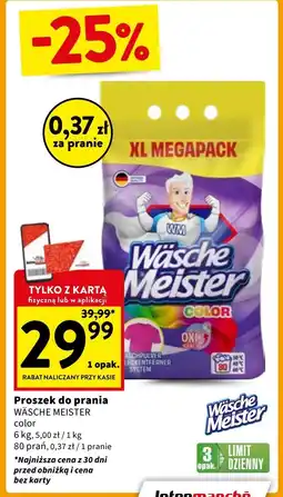 Intermarche Proszek do prania color Wasche Meister oferta