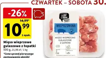 Intermarche Mięso wieprzowe gulaszowe z łopatki Intermarche Dobre Z Farmy oferta