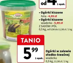 Intermarche Ogorki kiszone w zalewie słodko kwaśnej Produkty Kiszone oferta