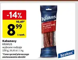 Intermarche Kabanosy z szynki Krakus Animex oferta