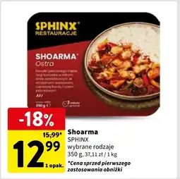 Intermarche Danie shoarma ostra Sphinx oferta