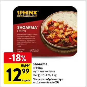 Intermarche Danie shoarma ostra Sphinx oferta