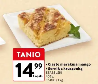 Intermarche Sernik z kruszonką Cukiernia Szabelski oferta