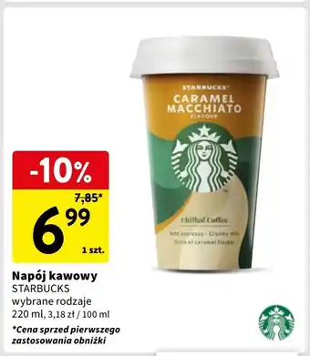 Intermarche Napój caramel macchiato Starbucks oferta