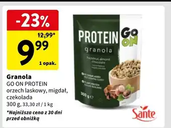 Intermarche Granola czekoladowa z orzechami Sante Go On! Protein oferta