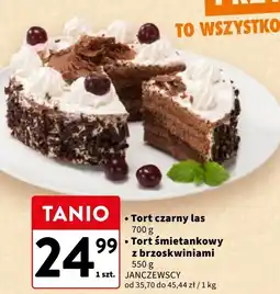 Intermarche Tort śmietankowy z brzoskwiniami Janczewscy oferta