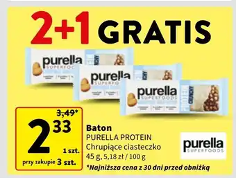 Intermarche Baton chrupiące ciasteczko Purella Superfoods oferta