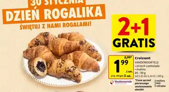 Intermarche Croissant orzech-czekolada Vandemoortele oferta