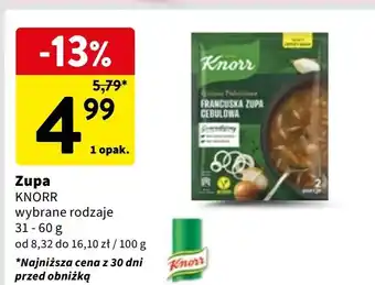 Intermarche Francuska zupa cebulowa Knorr Rozkosze Podniebienia oferta