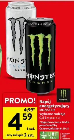 Intermarche Napój energetyczny Monster Energy Ultra oferta