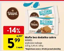 Intermarche Wafle bez dodatku cukru Wawel oferta