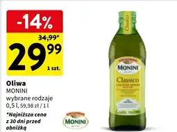 Intermarche Oliwa z oliwek extra vergine Monini Classico oferta