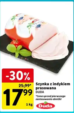 Intermarche Szynka z indykiem prasowana Silesia Duda oferta