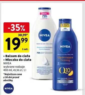 Intermarche Balsam błyskawicznie nawilżający skóra normalna Nivea oferta