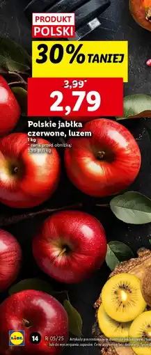 Lidl Polskie jabłka czerwone, luzem oferta