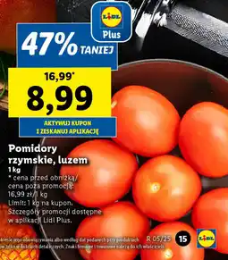 Lidl Pomidory rzymskie, luzem oferta